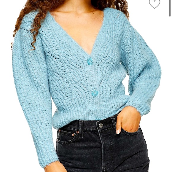 Topshop Blue Cardigan - Picture 1 of 7